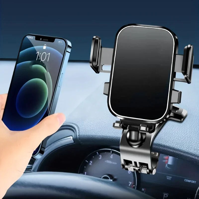 “360° Adjustable Car Phone Holder – Dashboard & Instrument Panel Mount for All Smartphones