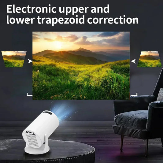 2025 HY300 Ultra 4K Ultra HD Portable Projector – Android 11, BT5.4, 300ANSI, Electronic Focus, Built-in Speaker for Home Theater