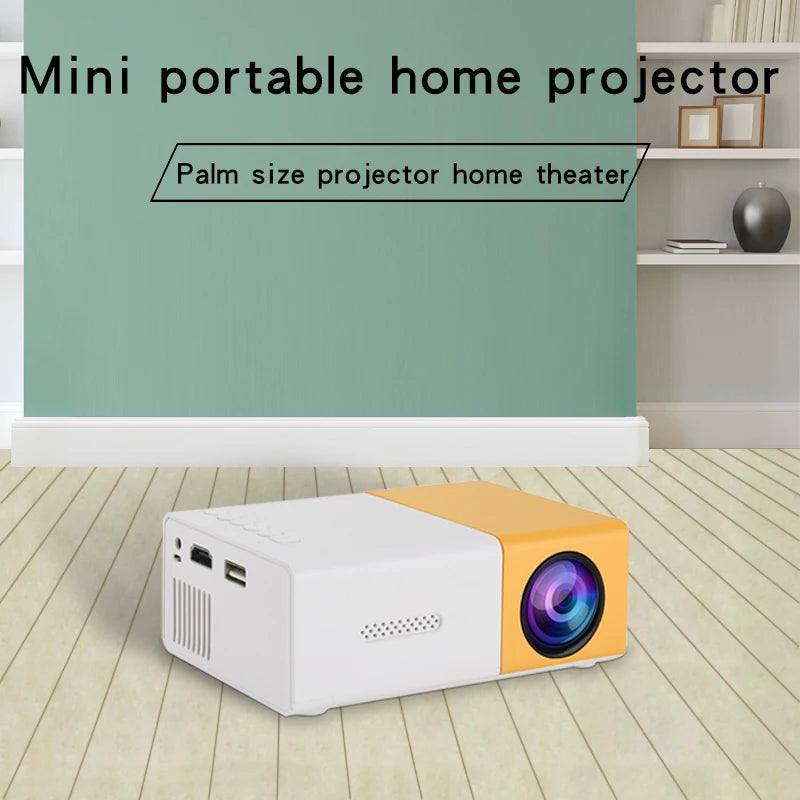 YG300 Mini Portable HD Projector – Compact, High Brightness, Perfect for Home & Outdoor Entertainment