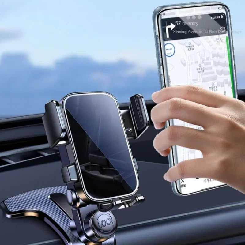 “360° Adjustable Car Phone Holder – Dashboard & Instrument Panel Mount for All Smartphones