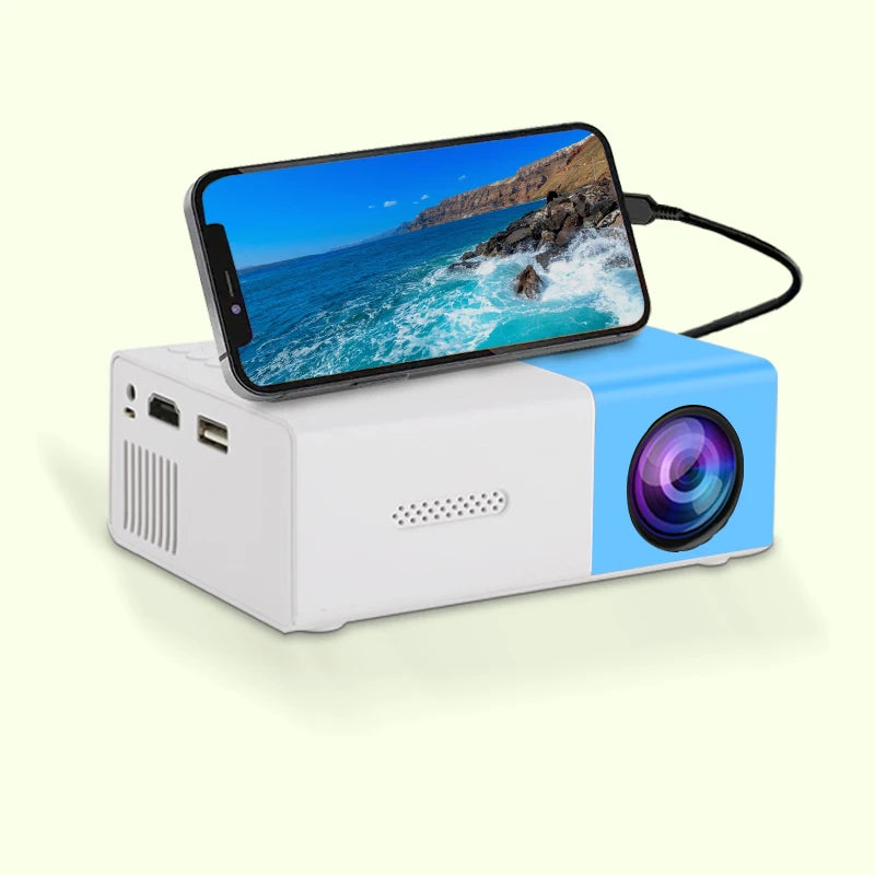 YG300 Mini Portable HD Projector – Compact, High Brightness, Perfect for Home & Outdoor Entertainment