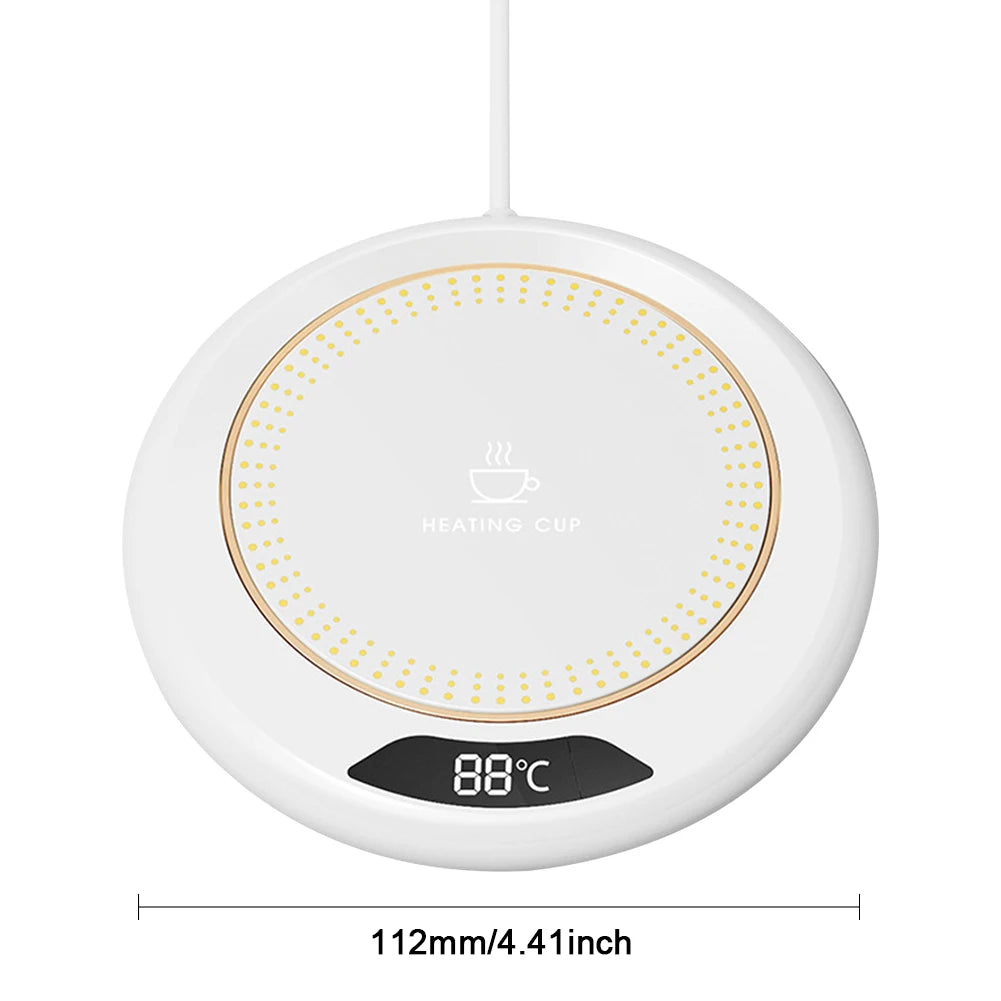 Coffee Mug Warmer 3 Temp Setting Electric Heating Plate Portable for Office Home Use Desk Travel Pro