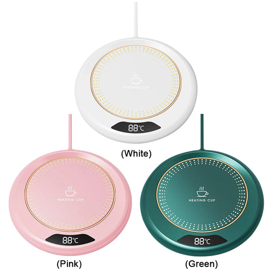 Coffee Mug Warmer 3 Temp Setting Electric Heating Plate Portable for Office Home Use Desk Travel Pro