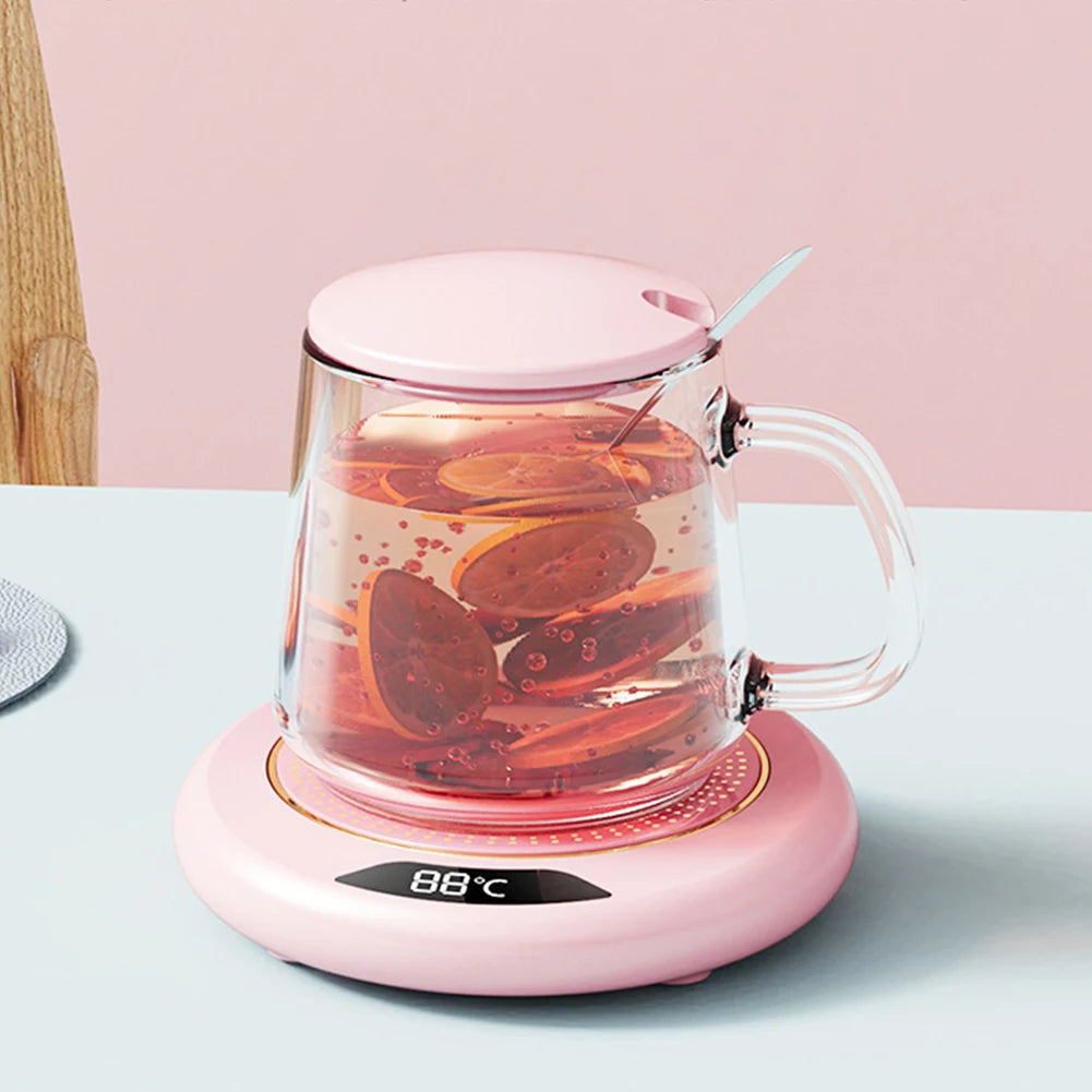 Coffee Mug Warmer 3 Temp Setting Electric Heating Plate Portable for Office Home Use Desk Travel Pro