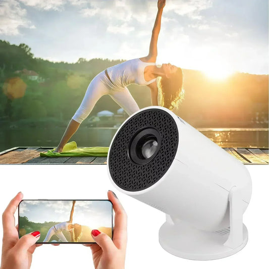 HY300 4K Android Projector – 8000 Lumens, 1080P Full HD, Wi-Fi 6, Bluetooth 5.0, Portable Mini Projector for Home & Outdoor