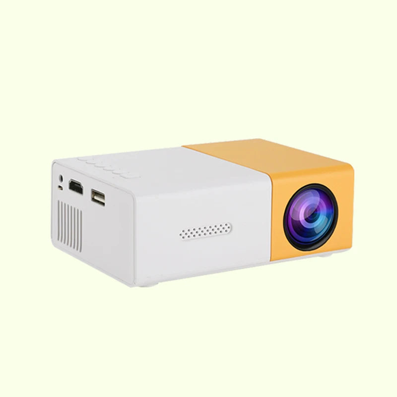 YG300 Mini Portable HD Projector – Compact, High Brightness, Perfect for Home & Outdoor Entertainment